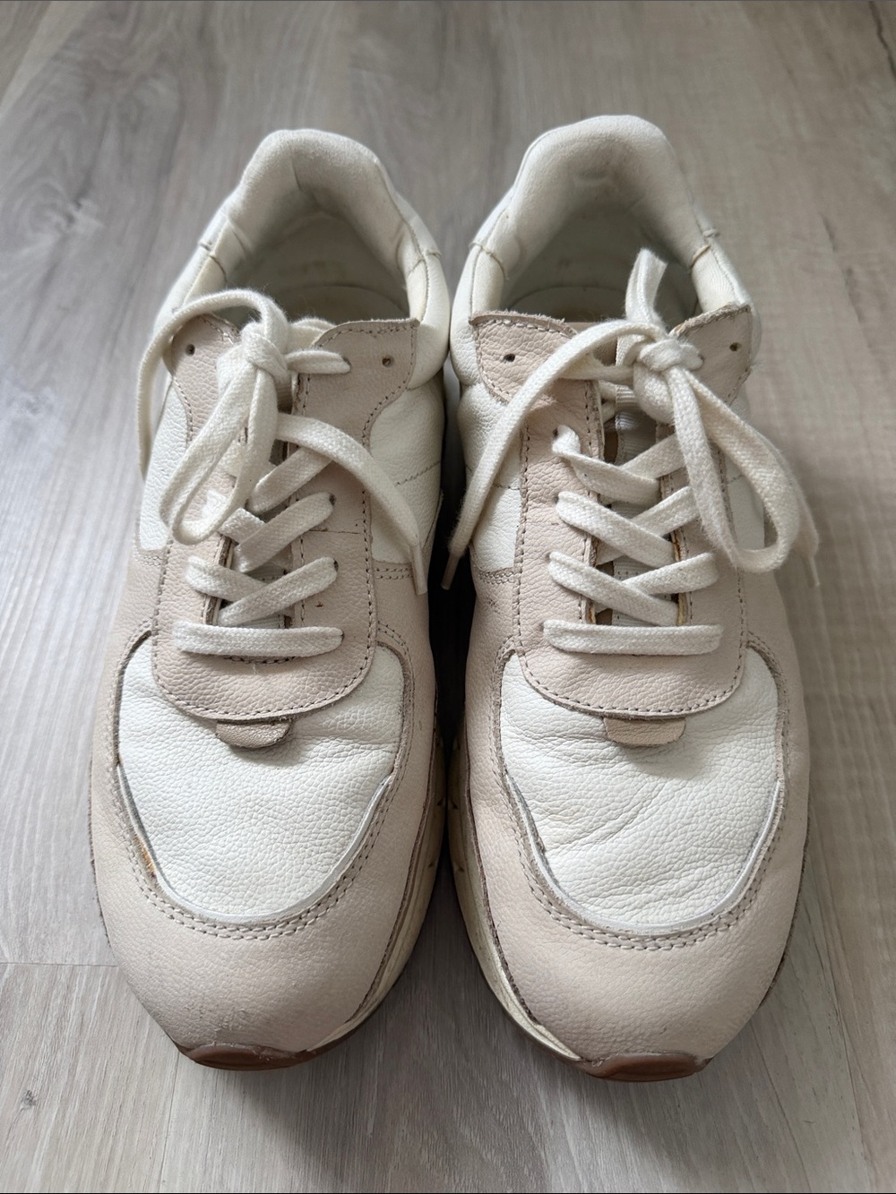 Madewell Cream and Tan Women's Sneakers